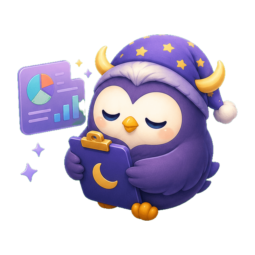 Dozzi reviewing a sleep sound report